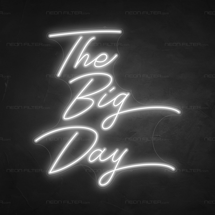 The Big Day Neon Sign - Neon Filter