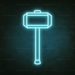 Thor's Hammer Neon Sign - Neon Filter