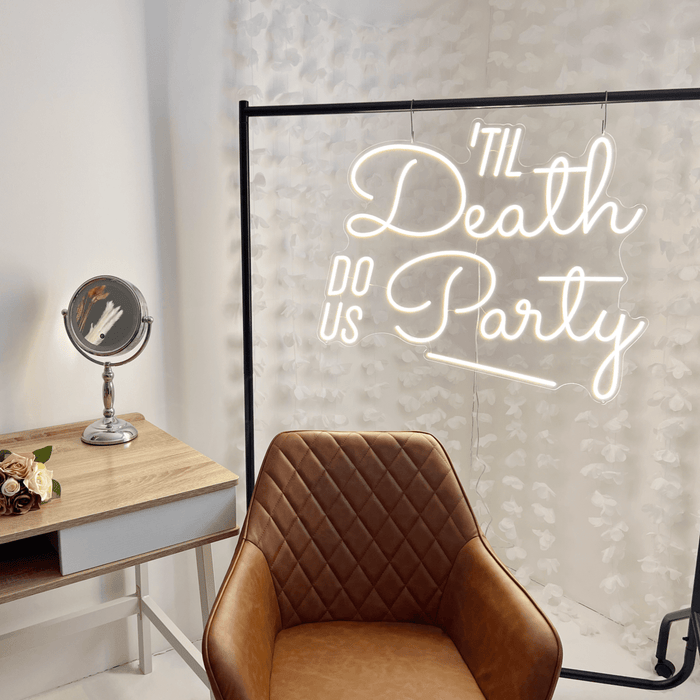 Til Death Do Us Party Neon Sign - Neon Filter