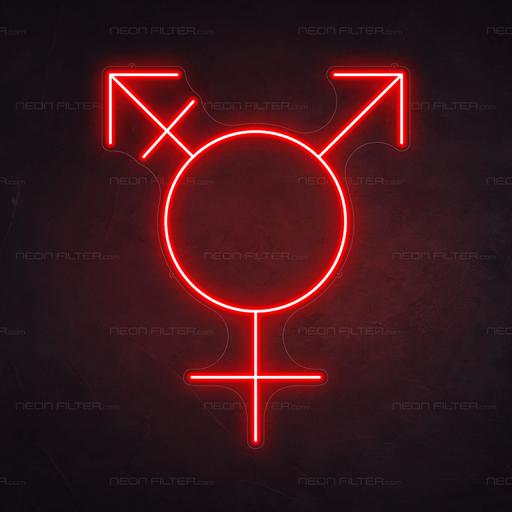 Transgender Symbol Neon Sign - Neon Filter