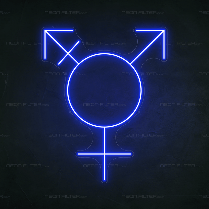 Transgender Symbol Neon Sign - Neon Filter