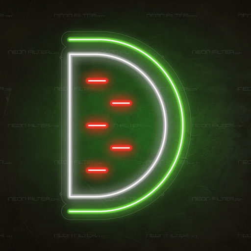 Watermelon Neon Sign - Neon Filter