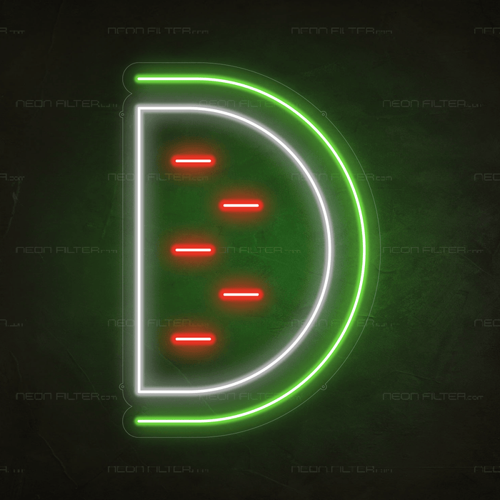 Watermelon Neon Sign - Neon Filter