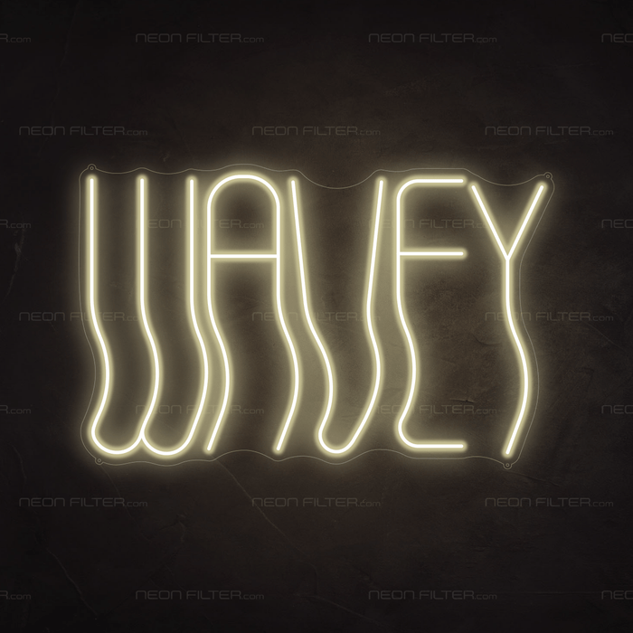 Wavey Neon Sign - Neon Filter