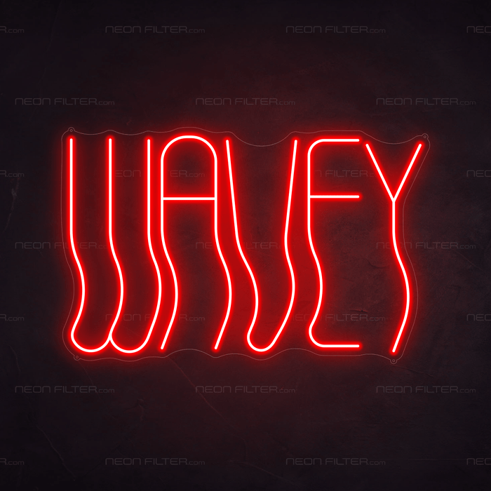 Wavey Neon Sign - Neon Filter