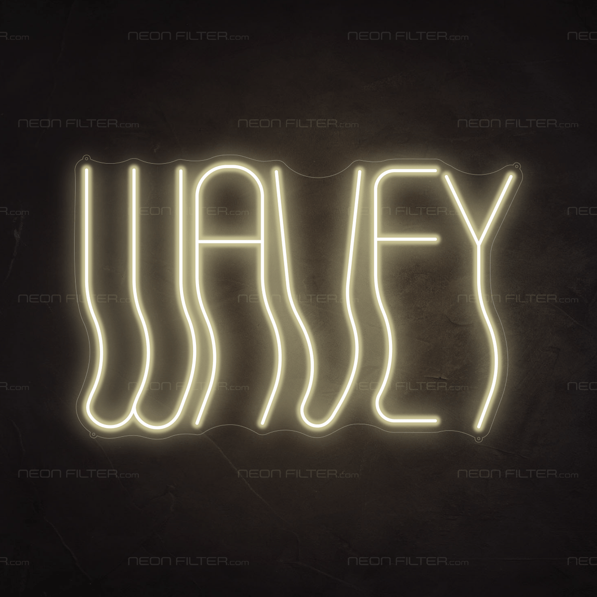 Wavey Neon Sign | Cool Neon Signs — Neon Filter