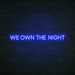 We Own The Night Neon Sign - Neon Filter