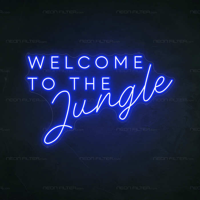 Welcome To The Jungle Neon Sign - Neon Filter