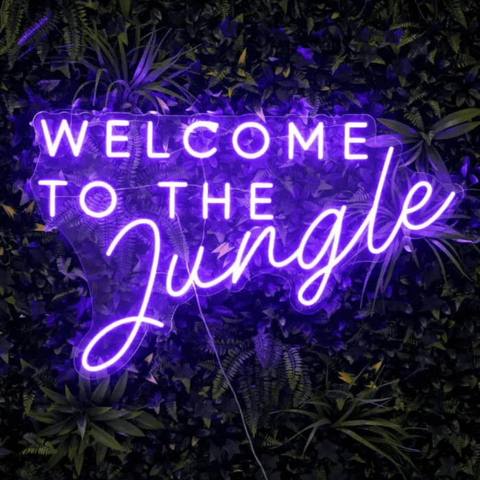 Welcome To The Jungle Neon Sign - Neon Filter