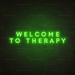 Welcome To Therapy Neon Sign - Neon Filter