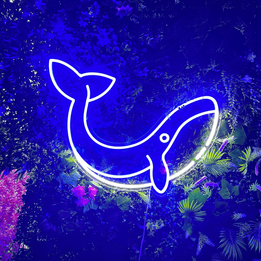 Whale Neon Sign - Neon Filter