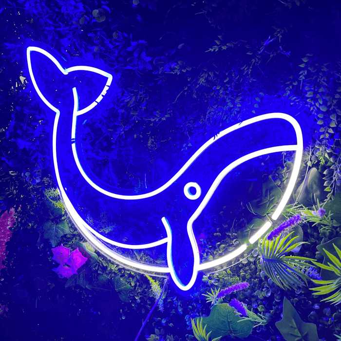 Whale Neon Sign - Neon Filter