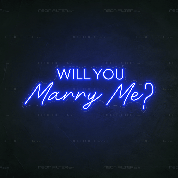 Will You Marry Me? Neon Sign - Neon Filter