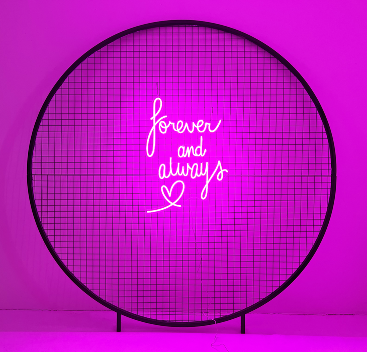 Stock Forever and Always Neon Sign