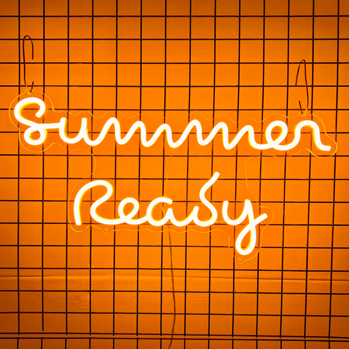 Stock Summer Ready Neon Sign