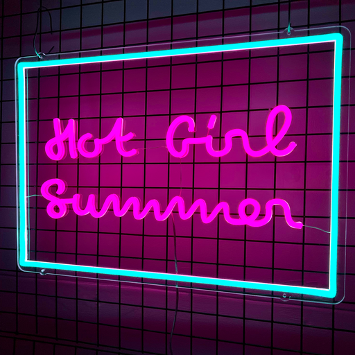 Stock Hot Girl Summer Neon Sign