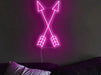 Crossed Arrows Neon Sign