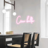 Ciao bella Neon Sign in Pastel Pink