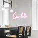 Ciao bella Neon Sign in Pastel Pink