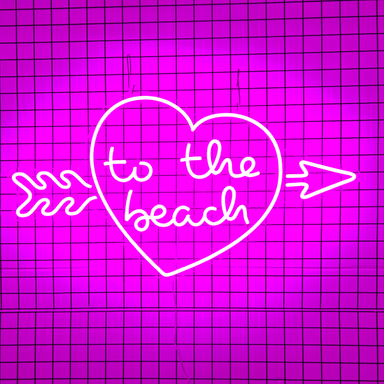 Stock To The Beach Neon Sign