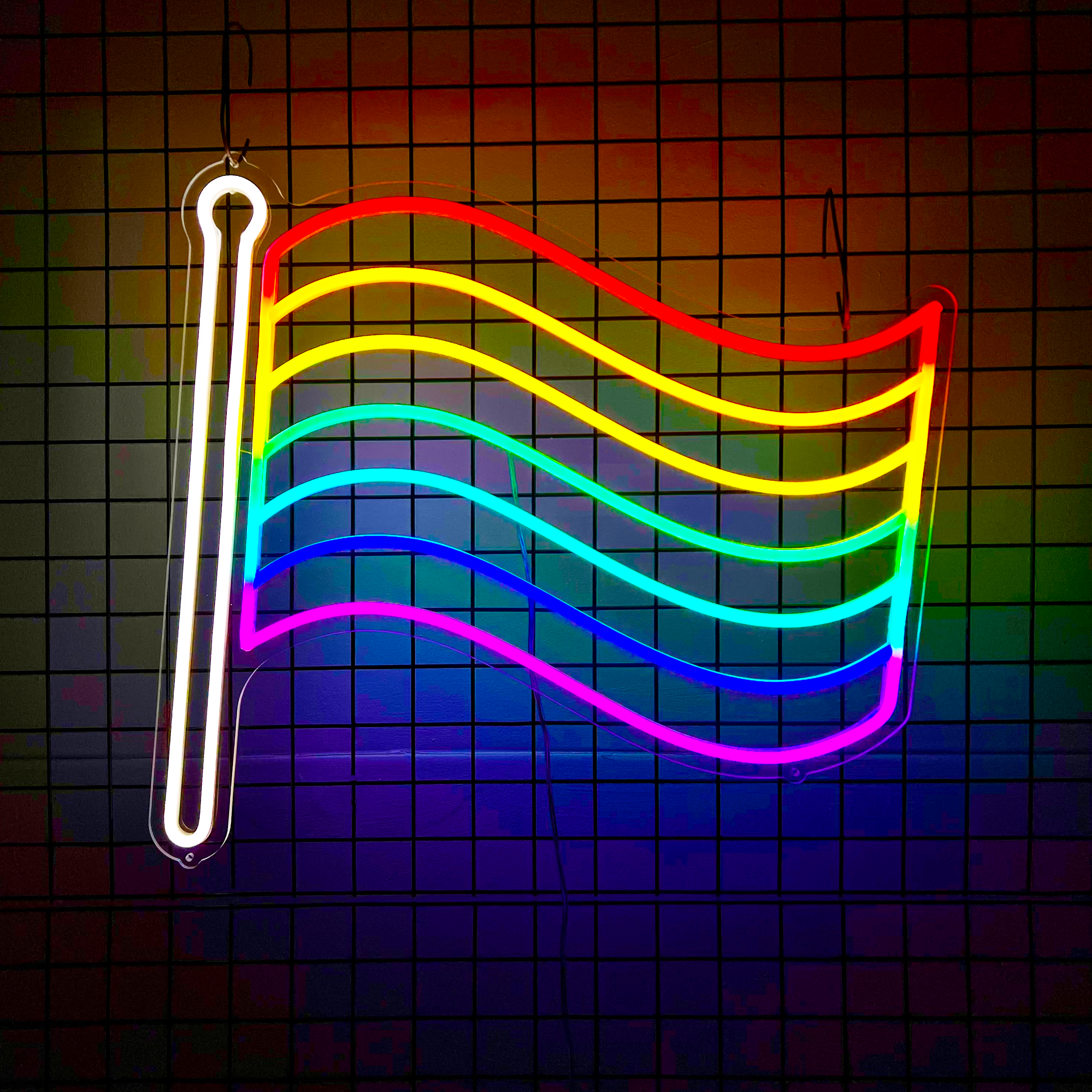 Rainbow Gay Pride Flag Neon Sign