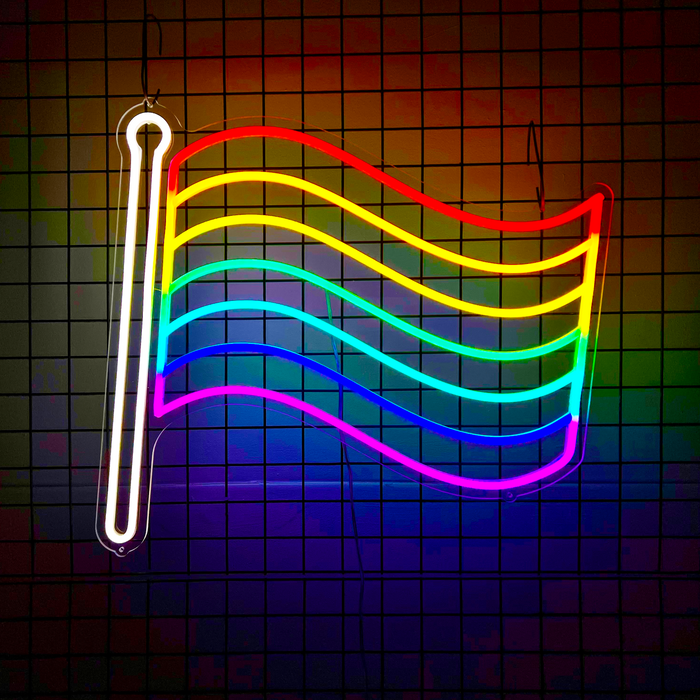 Rainbow Gay Pride Flag Neon Sign