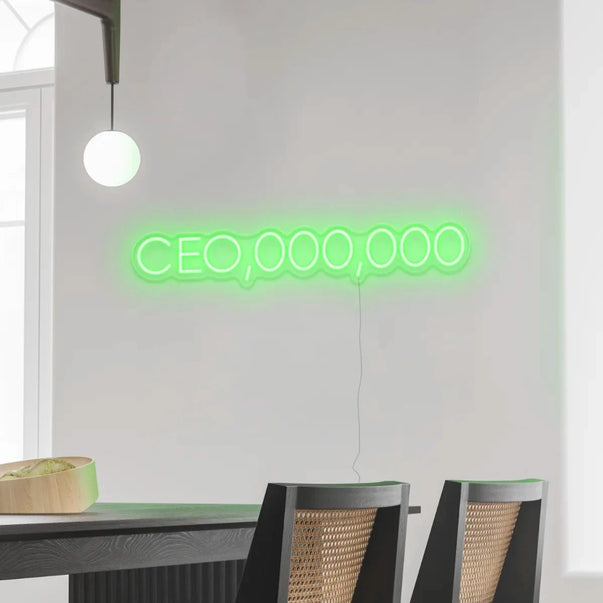 CEO,000,000 Neon Sign