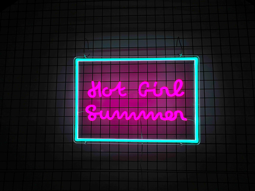 Stock Hot Girl Summer Neon Sign
