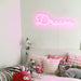 Dream Neon Sign in Pastel Pink
