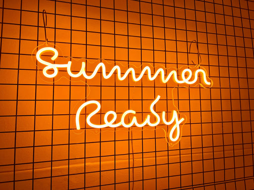 Stock Summer Ready Neon Sign