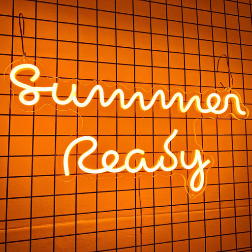 Stock Summer Ready Neon Sign