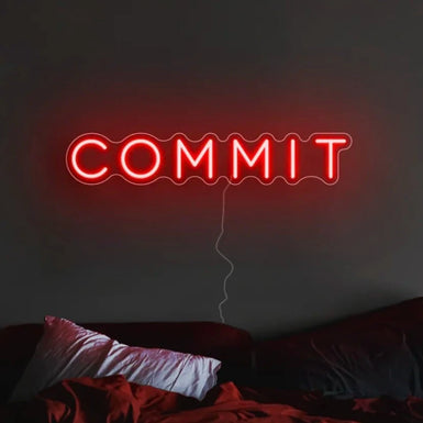 Commit Neon Sign