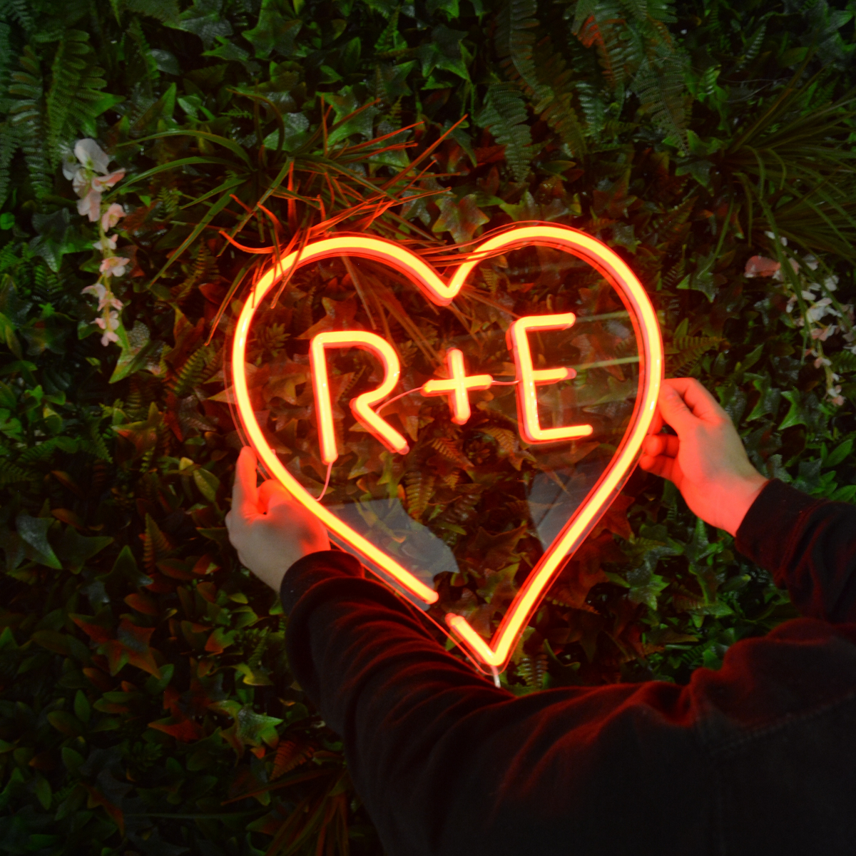 Personalised Heart Neon Sign | LED Neon Lights UK