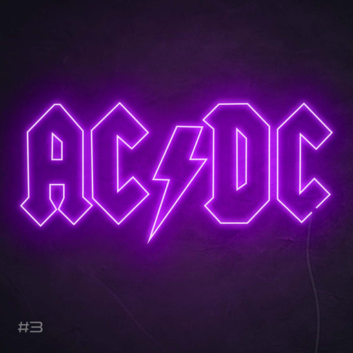 ACDC Neon Sign Purple