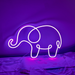 Elephant LED Neon Sign in Hopeless Romantic Purple