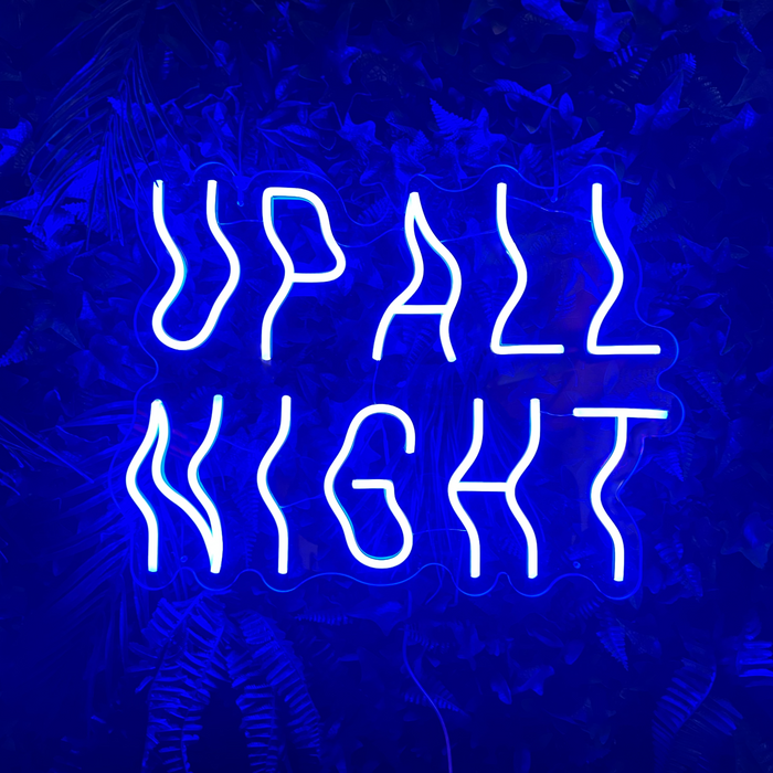 Stock Up All Night Neon Sign