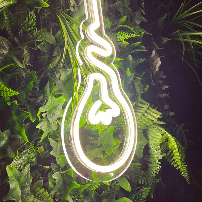 Stock Hanging Bulb Neon Sign