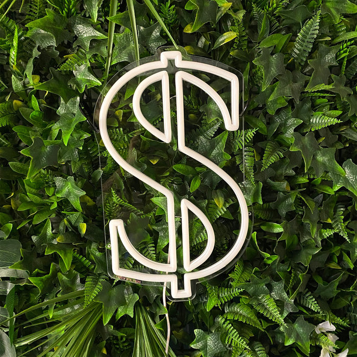 Stock Dollar Neon Sign