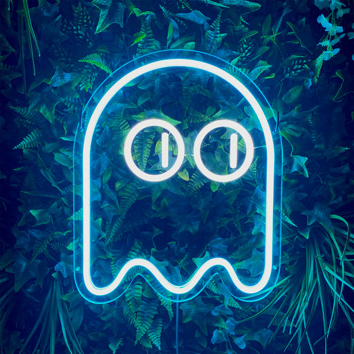 Pacman Ghost Neon Sign