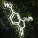 Serotonin Molecule Neon Sign