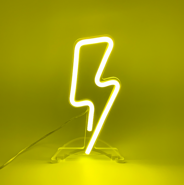 Mini Lightning Bolt Neon Sign