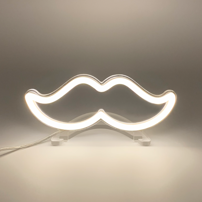 Mini Moustache Neon Sign