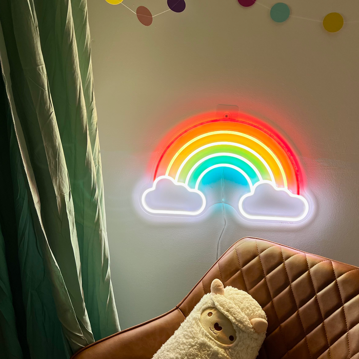 Neon light rainbow deals