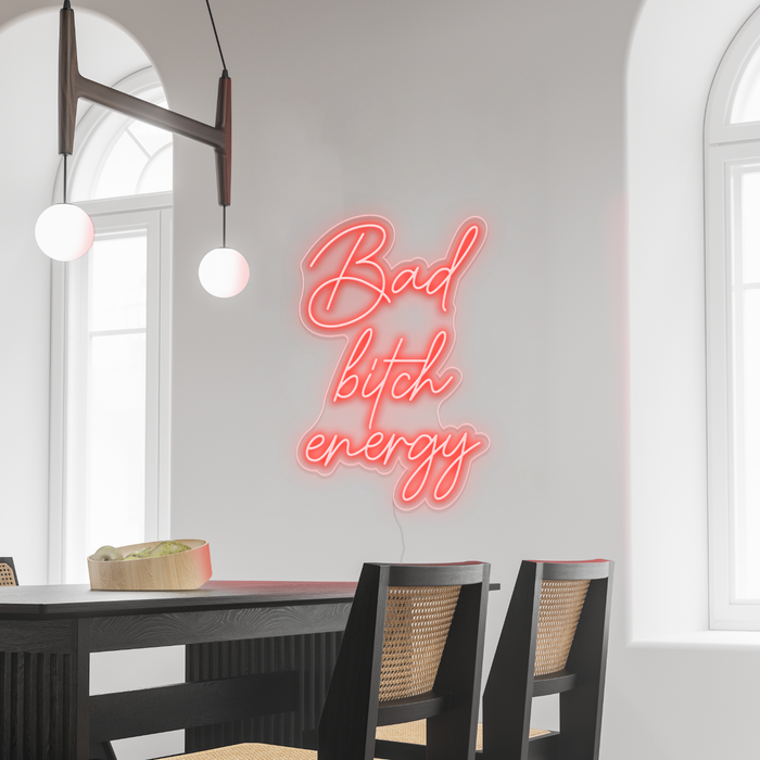 Red Bad Bitch energy Neon Sign