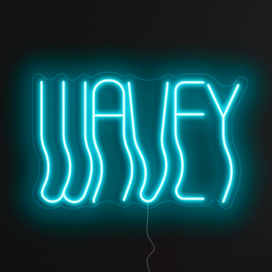 Wavey Neon Sign