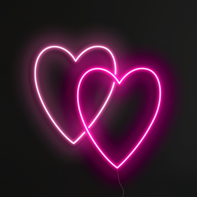 Two hearts as one Neon Sign