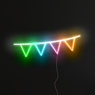 Bunting Neon Sign