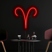 Red Aries Neon Sign