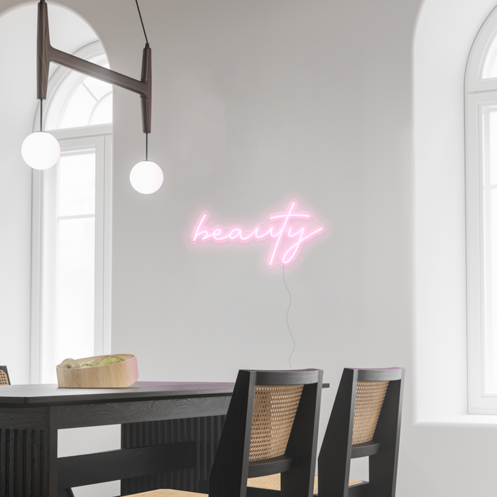 Pastel Pink Beauty Neon Sign