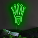 Dripping Rolex Logo Neon Sign In Glow Up Green